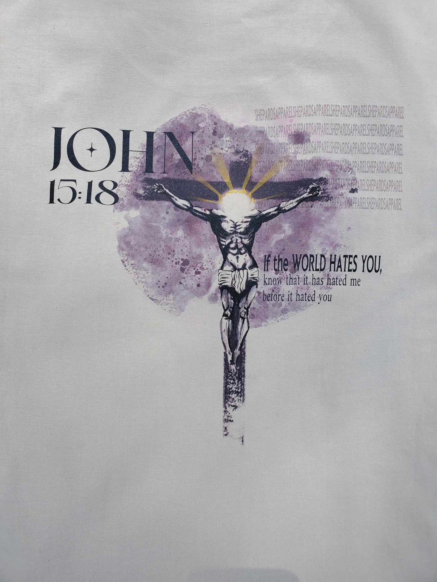 John 15:18 backside zoomed detail